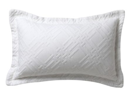 Fitzroy White Long Filled Cushion by Logan & Mason Ultima For Discount