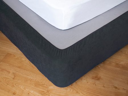 Apartmento Stretch Valance   Bedskirt - Slate Online