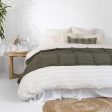 Carey Quilt Cover Set Ivory by Bambury Fashion