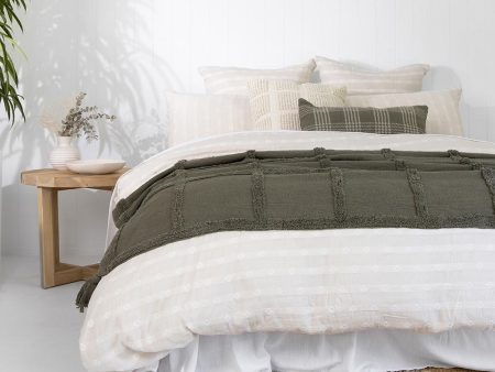 Carey Quilt Cover Set Ivory by Bambury Fashion