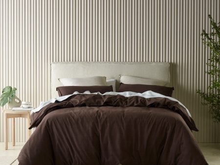 Acacia Chocolate Quilt Cover Set by Bianca Online now