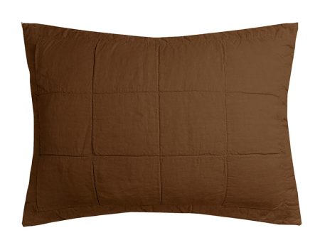 Bambury Standard Linen Quilted Pillow Sham Hot on Sale