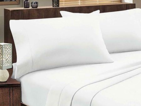 Abrazo Flannelette White 175GSM Egyptian Cotton Sheet Set by Jenny Mclean Online Hot Sale