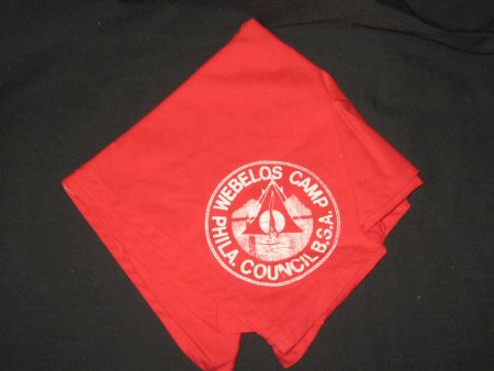 Webelos Camp Philadelphia Council Red Neckerchief Online now