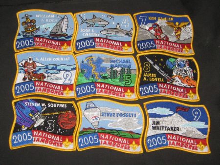 2005 National Jamboree Subcamp Patch Set, Lot of 20 For Cheap