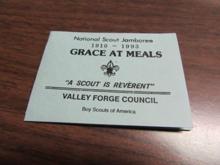 1993 National Jamboree  Grace At Meals Card For Cheap