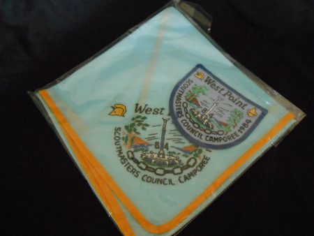 West Point Scoutmaster Council 1984 Camporee Neckerchief and Pocket Patch Supply