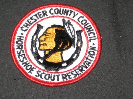 Horseshoe Scout Reservation White Twill Patch Fashion