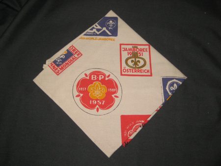 1975 World Jamboree Neckerchief, previous jamboree logo design Fashion