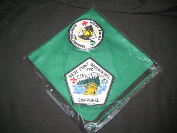 West Point 1990 Camporee Neckerchief and Pocket Patch Sale