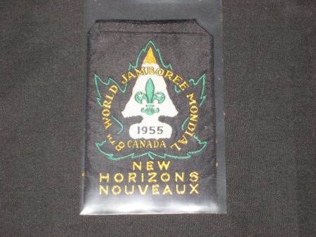 1955 World Jamboree Official Woven Patch For Sale