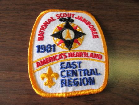 1981 National Jamboree East Central Region Pocket Patch Online Hot Sale