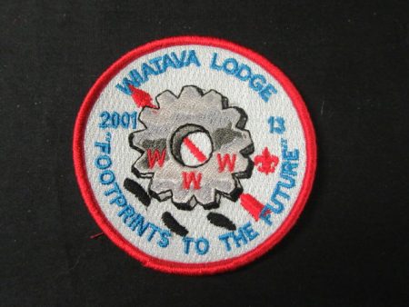 Wiatava 13 2001 Footprints to the Future round Patch eR2001-1 Cheap