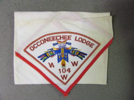 Occoneechee 104 p1 on white Neckerchief Online Hot Sale