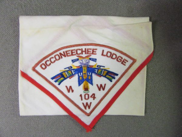 Occoneechee 104 p1 on white Neckerchief Online Hot Sale