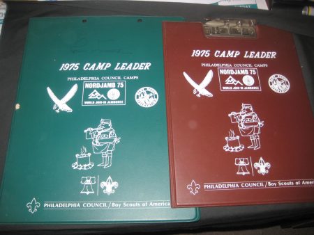 Philadelphia Council 1975 Camp Leader, 2 clip boards Sale