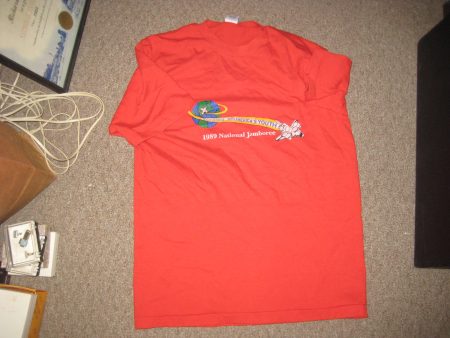 1989 National Jamboree Red T-shirt, adult large on Sale