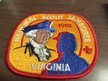 1981 National Jamboree Back jacket Patch Hot on Sale