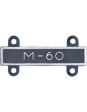 M-60 Qualification Bar in silver oxide Cheap