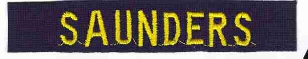 US Navy Name Tape in yellow on blue Online Hot Sale