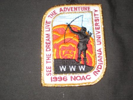 1996 NOAC Gold Mylar Border pocket Patch For Discount