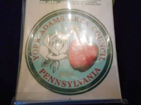 York-Adams Area Council, lot of 2 Stickons, older For Discount