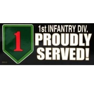 1st Infantry Division bumper sticker For Cheap