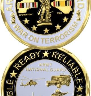 US Army National Guard on Terror Support Coin For Discount