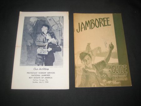 1950 National Jamboree Unit Leader Guide & Protestant Worship Services Bulletin For Cheap