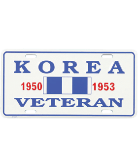 Korean War Veteran License Plate Online Sale