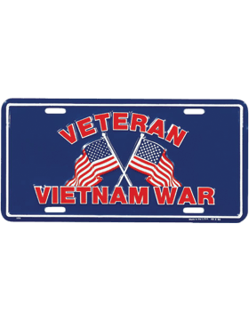 Vietnam War Veteran license plate Discount