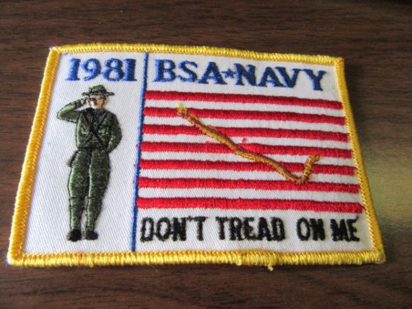 1981 National Jamboree Don t Tread on Me Navy Pocket Patch Hot on Sale